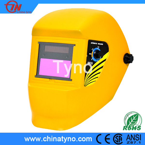 Ceソーラーパワーオート- 暗くなる溶接のヘルメット/溶接マスク( tn01b黄色)-溶接用ヘルメット問屋・仕入れ・卸・卸売り