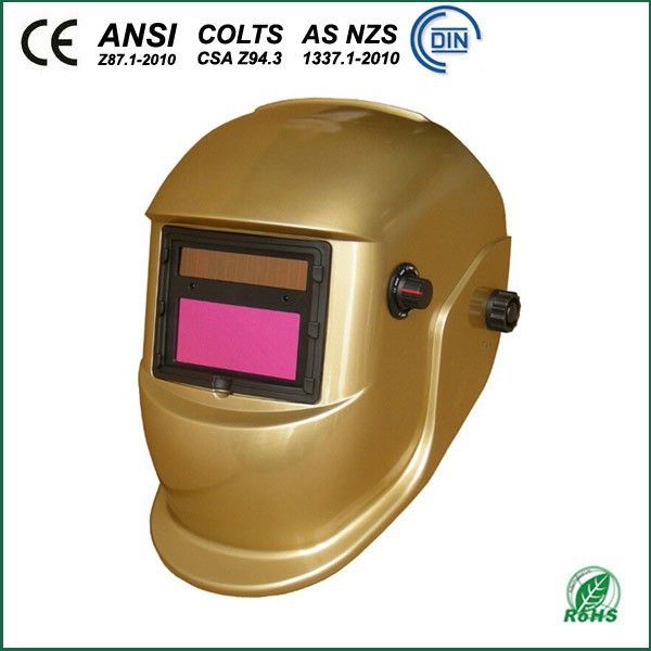 wh0405黄金色自動暗くなる溶接のヘルメット-溶接用ヘルメット問屋・仕入れ・卸・卸売り