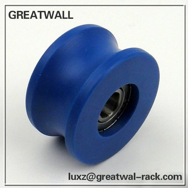 青いプラスチック製のプーリー溝greatwallなど、 ナイロンボールがレール-滑車問屋・仕入れ・卸・卸売り