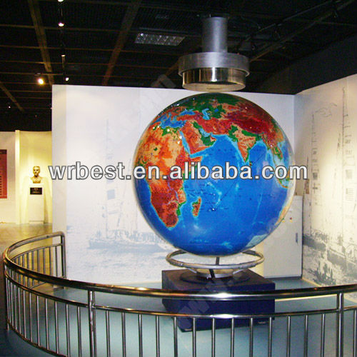 のcustome美術館で大きなサイズの地球儀、 大きな世界地図では博物館、 驚くべき超サイズのマップ・浮上地球儀は直径180cm地球儀-その他製造サービス問屋・仕入れ・卸・卸売り