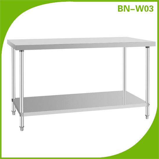 キッチンステンレス鋼作業テーブルBN-W03-テーブル問屋・仕入れ・卸・卸売り