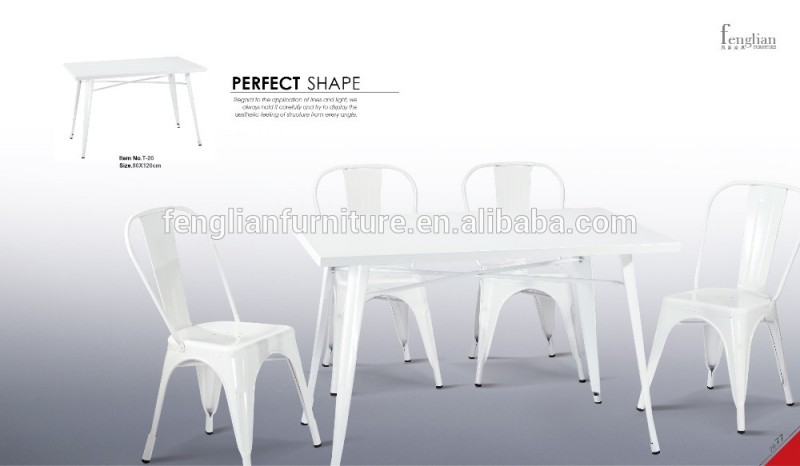 高品質2015現代の金属製のテーブルと椅子、 長い正方形の中国の製造業者である金属製のテーブル-テーブル問屋・仕入れ・卸・卸売り