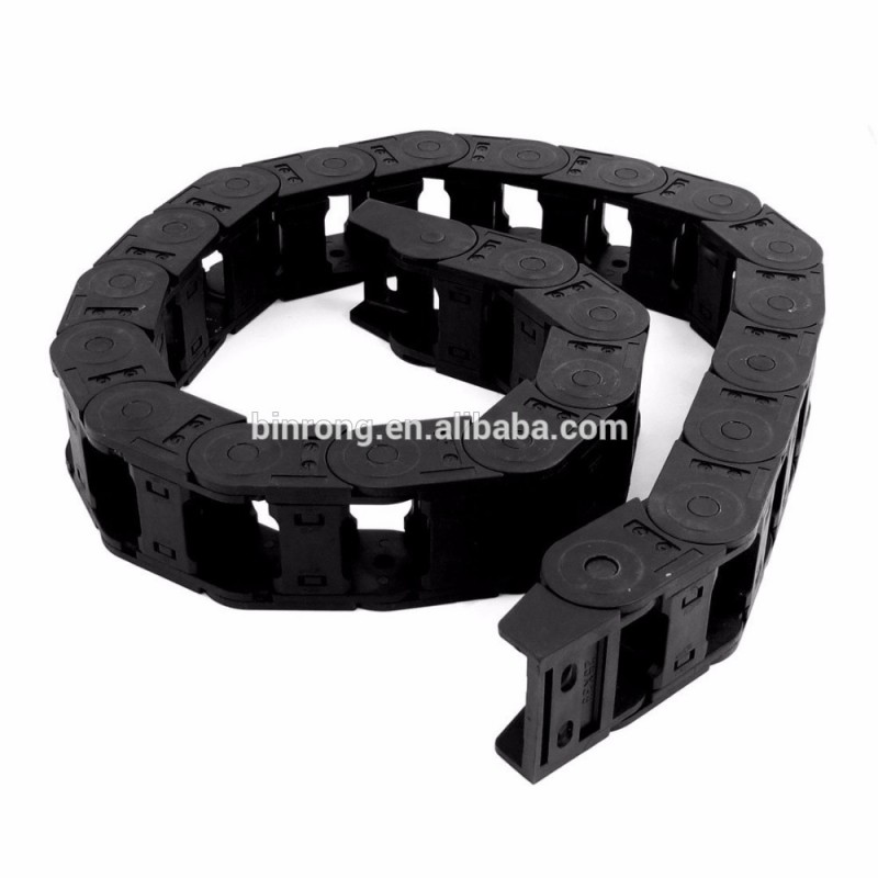 長い黒のケーブルのドラッグチェーン25mmネストされたワイヤーのキャリア×38ミリメートル-制動チェーン問屋・仕入れ・卸・卸売り