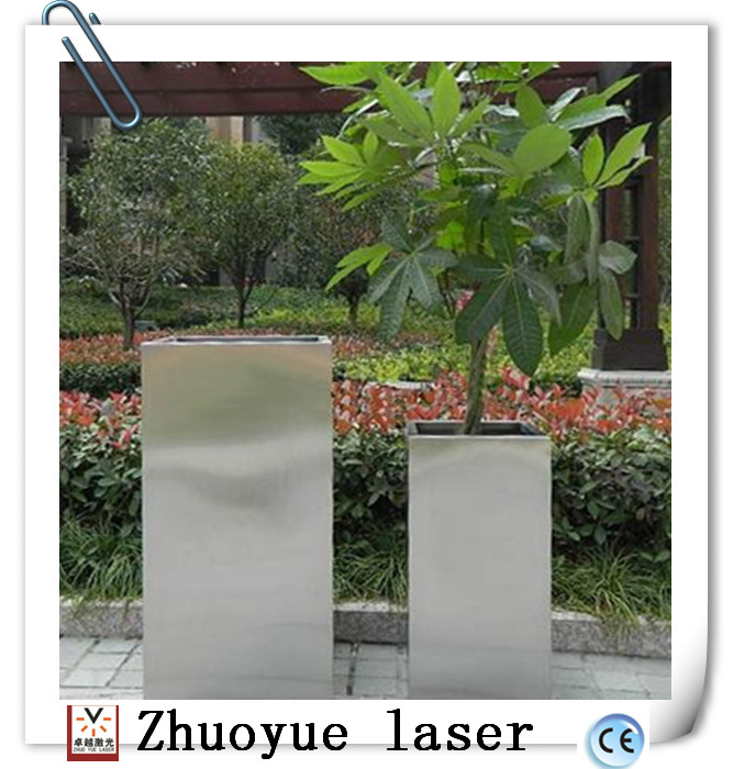 高品質平方ステンレス鋼ミラー研磨金属植木鉢スタンド屋外ガーデンフラワーポットスタンド-板金製造問屋・仕入れ・卸・卸売り