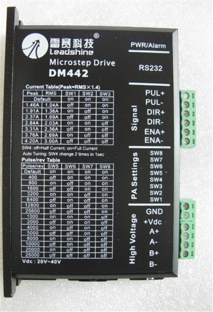 Dm442 2相leadshineステッピングモータドライバ安いステッパモータコントローラ-モータドライバ問屋・仕入れ・卸・卸売り