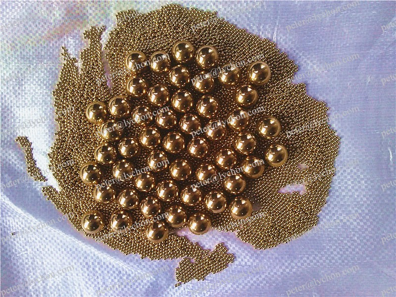 黄色の真鍮直径5mmh62中空ボール/球で掘削され貫通穴-ベアリングボール問屋・仕入れ・卸・卸売り