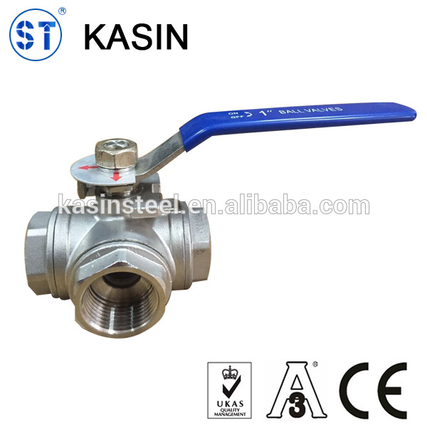 ねじ ss304/316l 3 ウェイボールバルブ で高取付パッド-ボールバルブ問屋・仕入れ・卸・卸売り