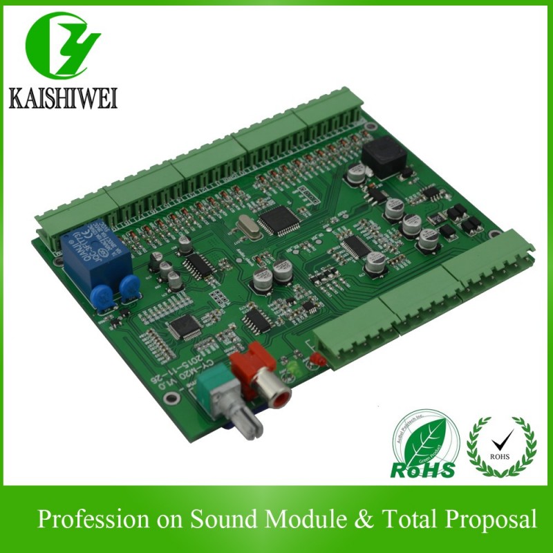 Kaishi musicboard 9〜18ボルト20-CH 1グラム/2グラム/4グラム/8グラムmp3 2x10ワットプレーヤー音声オフボード用英国-集積回路問屋・仕入れ・卸・卸売り