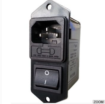 Iecソケット10a 20a iec ac ac電源フィルタソケットでヒューズ-フィルタ問屋・仕入れ・卸・卸売り