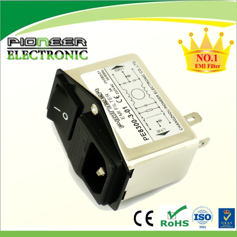 から 1a に 10a PE8300 シリーズ 120vac iec emc フィルタ で ヒューズ と スイッチ-フィルタ問屋・仕入れ・卸・卸売り