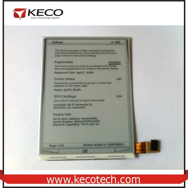 インチの電子インク66.0ed060sc7( lf) ed060sc7( lf) amazonのkindle用キーボード3c1-LCDモジュール問屋・仕入れ・卸・卸売り