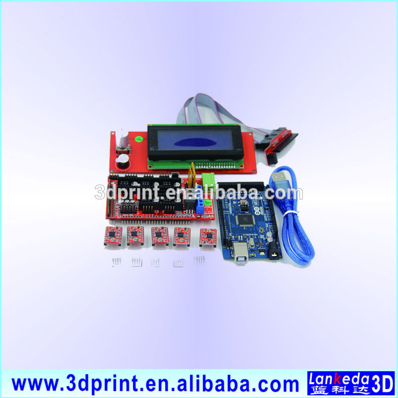 価格のプリンタキット用のスロープwholease3d1.4+メガ2560+usb+5a4988+5heatsink+lcd12864-その他電子部品問屋・仕入れ・卸・卸売り