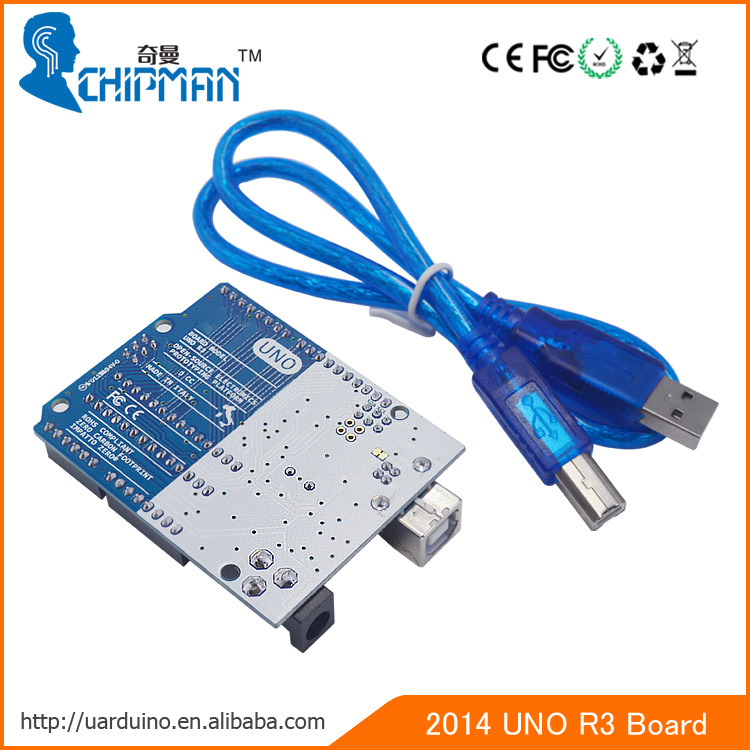 Chipmanホット2014 uno r3 pcbボード開発ボードatmega328用arduinos uno r3付きケーブル-その他電子部品問屋・仕入れ・卸・卸売り