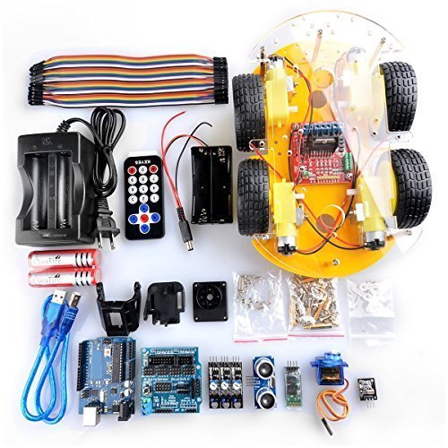 スマートロボットカーキット用arduinos uno学習制御による携帯電話でl298nモータドライバ超音波、ブルートゥース-その他電子部品問屋・仕入れ・卸・卸売り