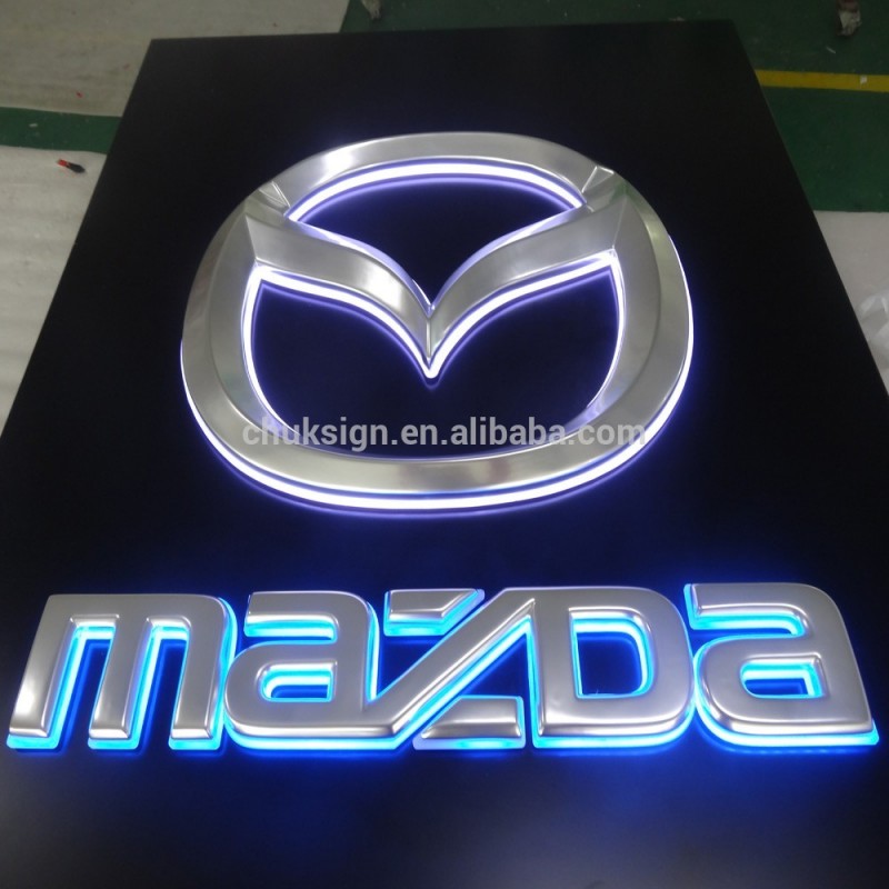 車のロゴ真空成形バックライト付き屋外ledアクリルサインでborad-デジタルディスプレイ、ネオンサイン、電光掲示板問屋・仕入れ・卸・卸売り