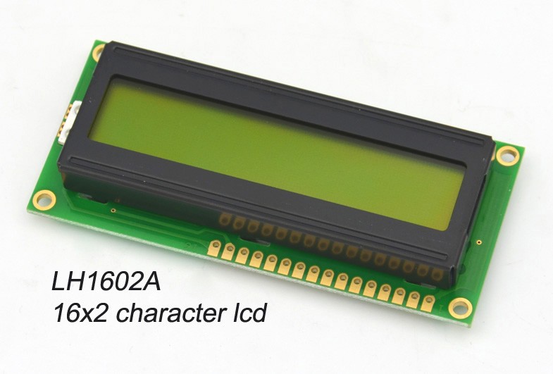 モノクロ画面16 × 2文字の lcd ディスプレイ付き黄緑色の バック ライト-LCDモジュール問屋・仕入れ・卸・卸売り