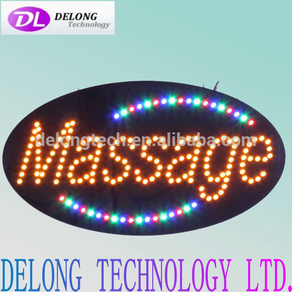 高輝度オーバル 15 '* 27' '* 1' アクリル マッサージ led サイン から中国サプライヤー デロング-デジタルディスプレイ、ネオンサイン、電光掲示板問屋・仕入れ・卸・卸売り