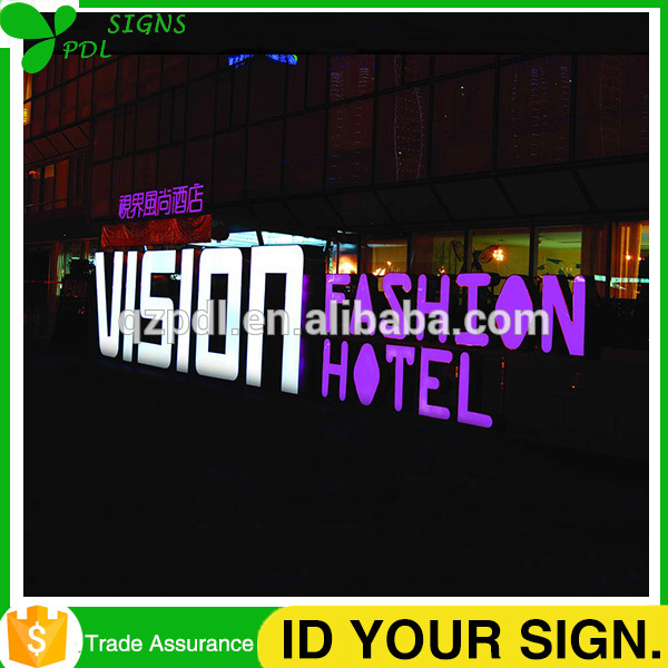 カスタム高2016明るいled照明付きホテル屋外看板-デジタルディスプレイ、ネオンサイン、電光掲示板問屋・仕入れ・卸・卸売り