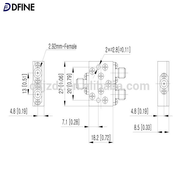 高性能マイクロ波rf 18-40 ghz電力分配器-その他受動部品問屋・仕入れ・卸・卸売り
