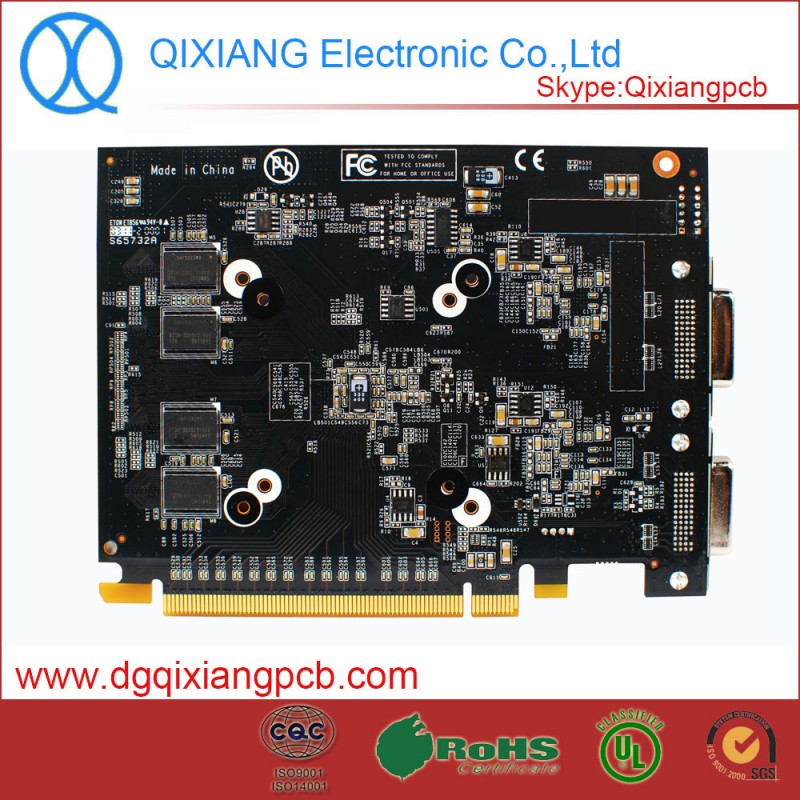 ブラックはんだマスク電子pcb fr4材料QX-CC13両面hasl 2オンス銅-多層PCB問屋・仕入れ・卸・卸売り