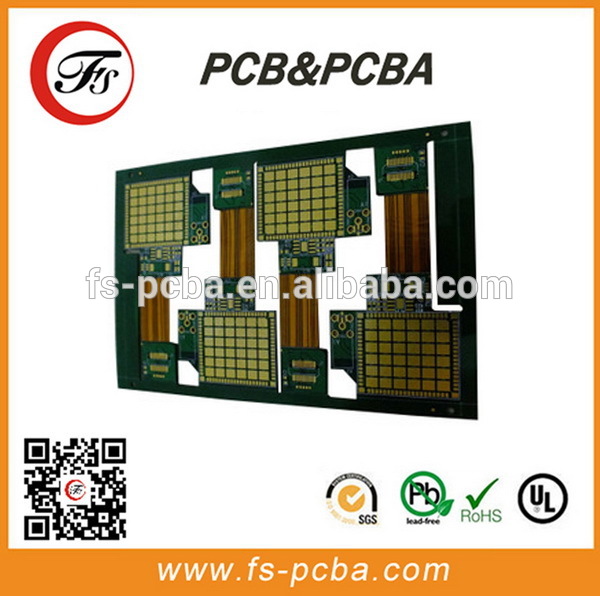 フレックス- リジッドpcbメーカー、 リジッドフレックス電子pcb、 緑色のコーティングのためのリジッド- フレックスpcbボード-リジッドPCB問屋・仕入れ・卸・卸売り