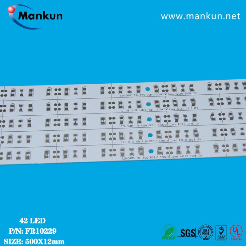 中国サプライヤーt21 500ミリメートル長さ12ボルト入力電圧チューブライトmcpcbためオフィス照明-リジッドPCB問屋・仕入れ・卸・卸売り
