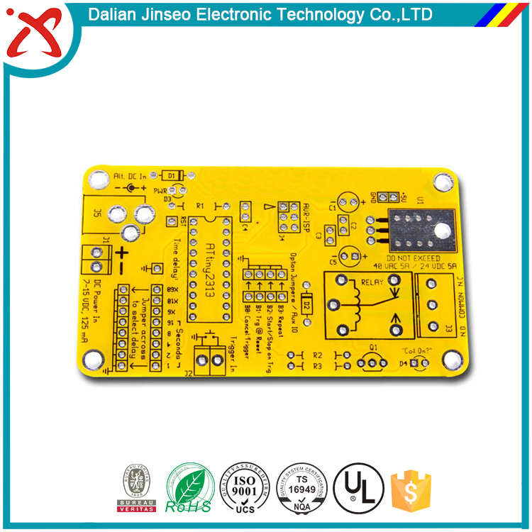 Rohs ul iso中国pcbでイエローはんだマスク-リジッドPCB問屋・仕入れ・卸・卸売り