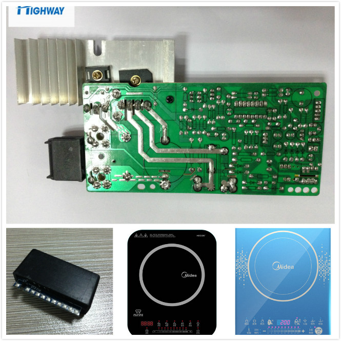 マザーボード回路基板pcba誘導調理用コンロアプライアンス加熱でicモジュールHW-MK2000W-2800ワット-その他PCB&PCBA問屋・仕入れ・卸・卸売り