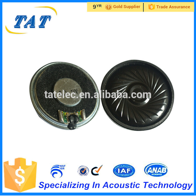 TAT-S40F1中国サプライヤー8オーム1ワット40ミリメートルマイラースピーカー-音響機器コンポーネント問屋・仕入れ・卸・卸売り