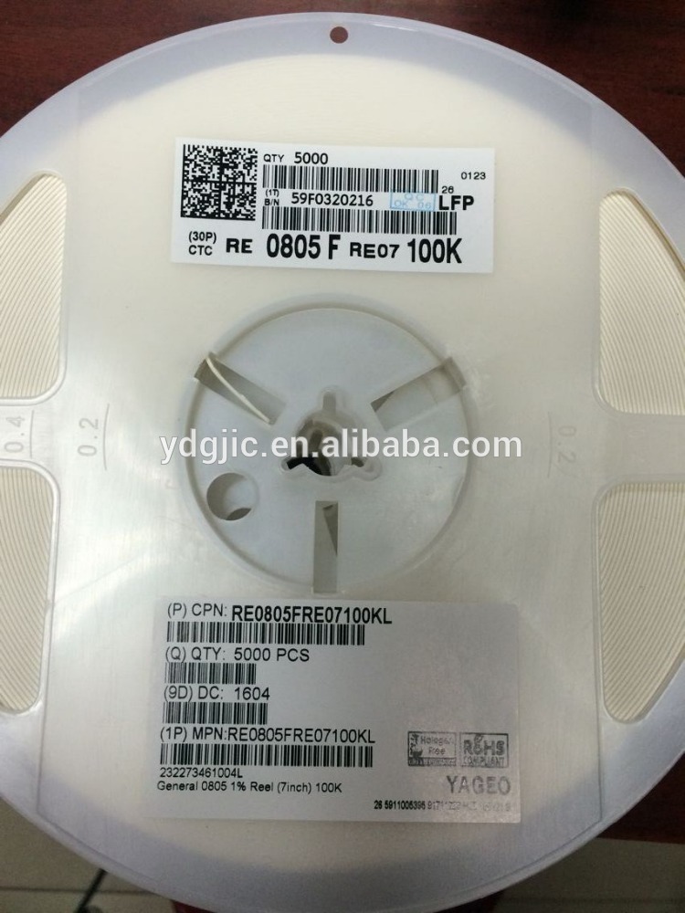 抵抗smd 100 kオーム1% 1/8ワット0805 RE0805FRE07100KL-抵抗体問屋・仕入れ・卸・卸売り