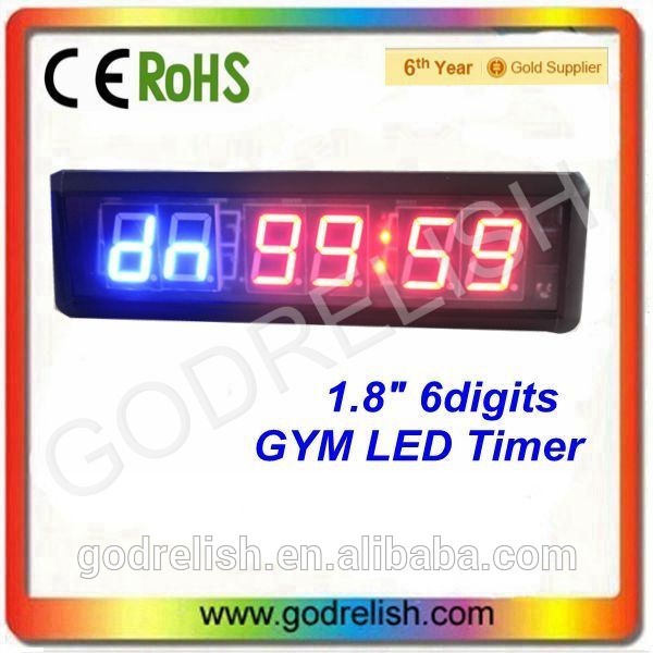 真新しいgodrelish alibaba.com 1.8インチ10桁ledカウントダウンクロスフィットタイマーでce rohs ul-LEDディスプレイ問屋・仕入れ・卸・卸売り