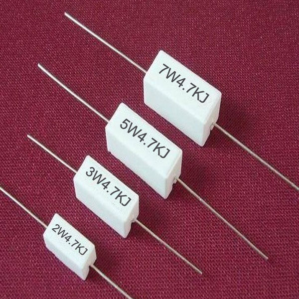 無料サンプルエレクトロニクスコンポーネント2w、 3w、 5w、 7w4.7kセメント抵抗-抵抗体問屋・仕入れ・卸・卸売り