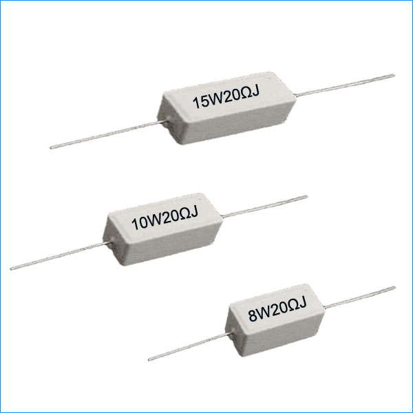 のセメント抵抗器8w10w15w20r糸巻きコアワイヤー付き、 10％公差、 良好な熱- 耐久性-抵抗体問屋・仕入れ・卸・卸売り