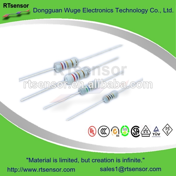 Rtf絶縁形cfr防炎炭素皮膜固定抵抗器1/4ワット1/2ワット2% 5%-抵抗体問屋・仕入れ・卸・卸売り