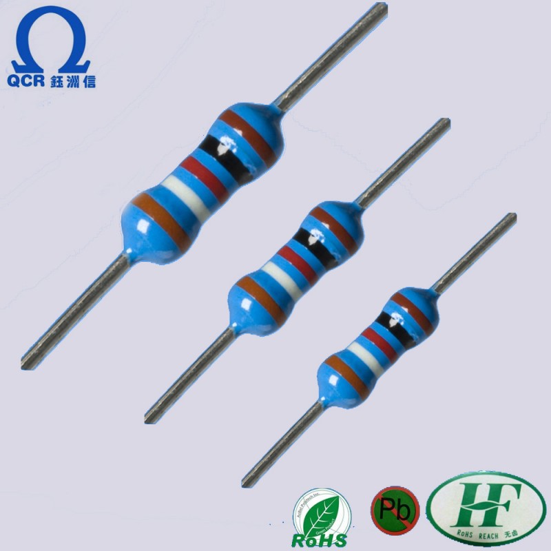 電子部品qcr1/2ワット1kオーム固定金属被膜抵抗と0.1%公差-抵抗体問屋・仕入れ・卸・卸売り