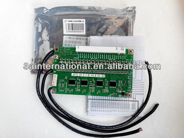 バッテリパックbmslifepo4のpcb用bms20s60v60aピーク120a3.65vシングルセルmax-その他PCB&PCBA問屋・仕入れ・卸・卸売り