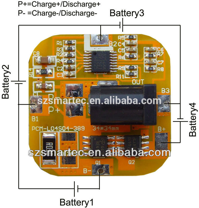 回路基板4s14.8vリチウムイオン電池、 14.8vバッテリーbmsが作ら- 中国で-その他PCB&PCBA問屋・仕入れ・卸・卸売り