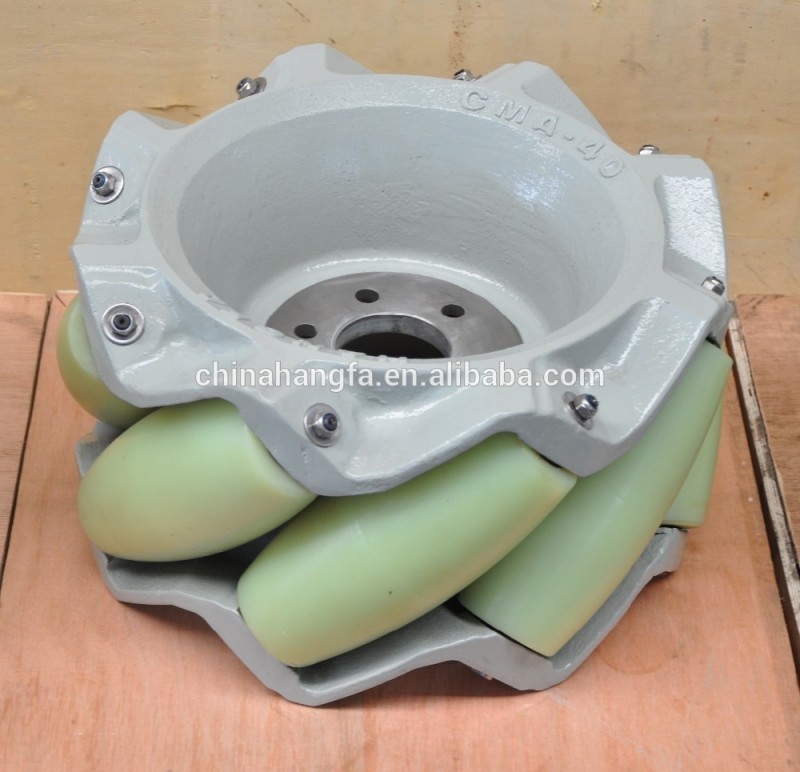 負荷容量mecanum1500kg16インチホイール上で使用される航空宇宙産業-資材運搬機械部品問屋・仕入れ・卸・卸売り