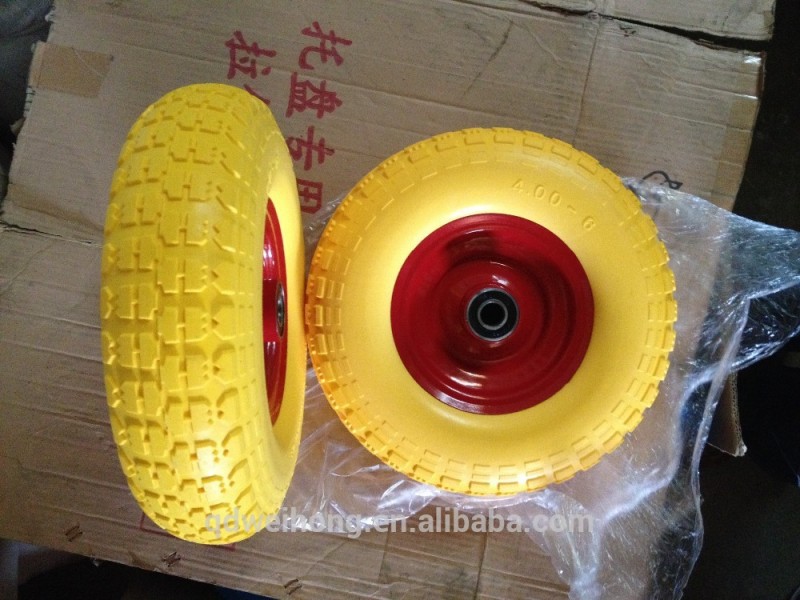 中国青島4.00から6品質puの車輪のファクトリーアウトレット-資材運搬機械部品問屋・仕入れ・卸・卸売り