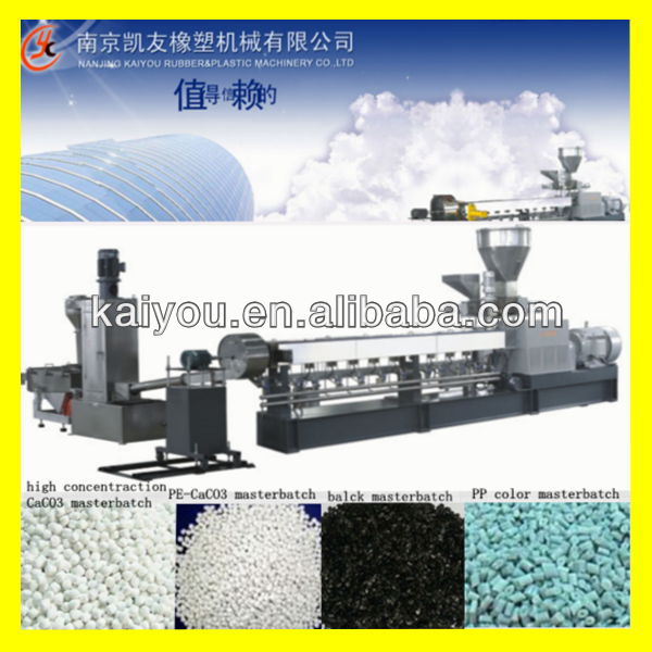 タルクhky65caco3酸化チタンスクリュープラスチック押出機ツイン使用フィラーマスターバッチのマシン-プラスチック押出機問屋・仕入れ・卸・卸売り