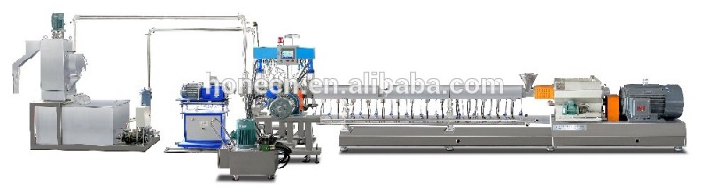 Co-回転二軸スクリュー押出機プラスチックポリマー配合と押出ライン-プラスチック押出機問屋・仕入れ・卸・卸売り