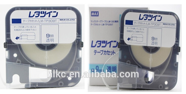 テープカセットLM-TP312T (12ミリメートル、透明) max電子レタリングマシンチューブマーキングマシン-レーザーの印機械問屋・仕入れ・卸・卸売り