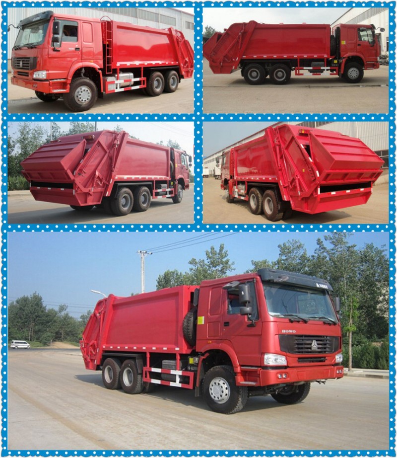 Sinotrukhowo10- 18m3ゴミ圧縮機油圧トラック6x410車輪廃棄物のコレクターのトラック販売のための中国大型ごみ収集車-清掃車問屋・仕入れ・卸・卸売り
