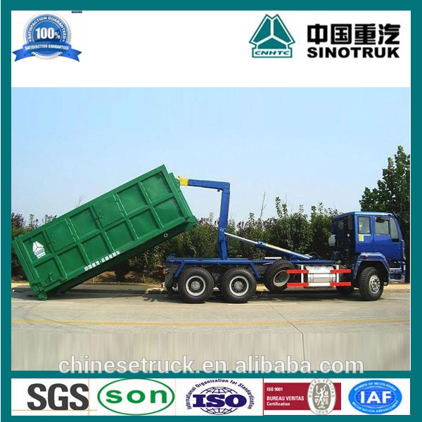 インポートされたフックの持ち上がる20トンsinotrukhowo6x4ごみ収集車/中国語が使用されるごみ収集車-清掃車問屋・仕入れ・卸・卸売り