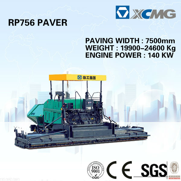 機械クローラrp756ペーバー( 舗装幅: 7000ミリメートル、 エンジンパワー: 140キロワット) のセメントコンクリート道路舗装-舗装ブロック問屋・仕入れ・卸・卸売り