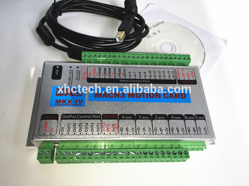 4軸cncコントローラボードusb mach3 cncモーションコントローラカード2000 Khz-CNCコントローラ問屋・仕入れ・卸・卸売り