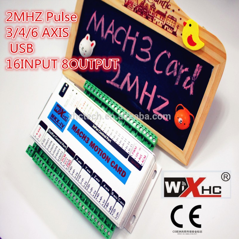 Xhc3/4/6mach3cnc軸usbcnc工作機械のためのコントロールカード、 2mhzのパルス出力およびce認証-CNCコントローラ問屋・仕入れ・卸・卸売り