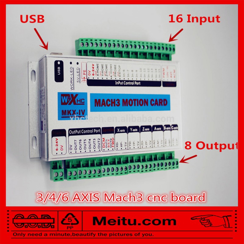 4軸モーションコントロールカード usb 2.0 、 Cnc mach3 usb カード XHC-MK4 で 2000 Khz-問屋・仕入れ・卸・卸売り