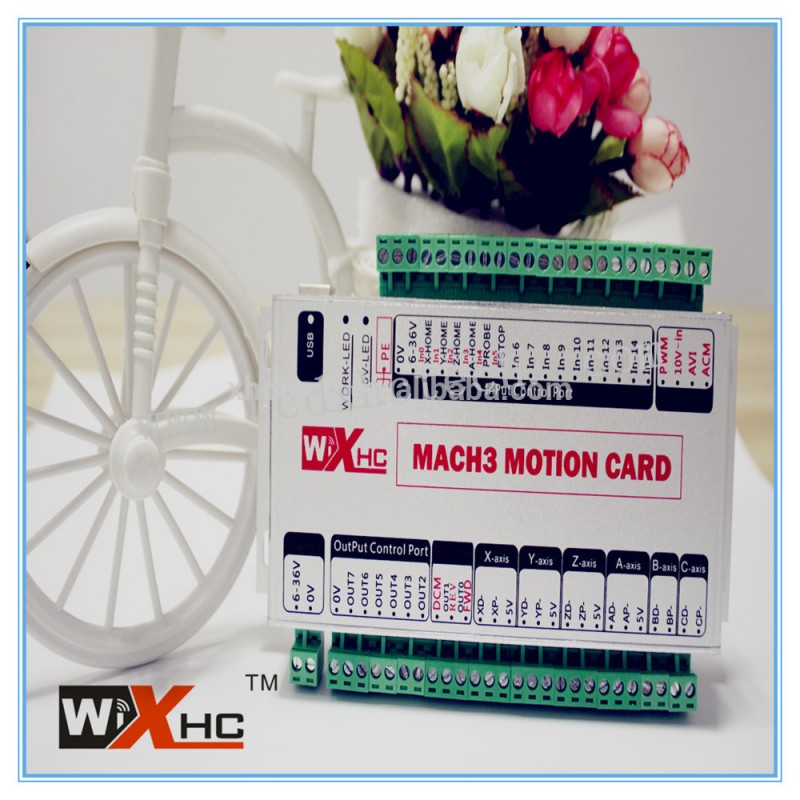 新しい6xhcmach3cnc軸usb400khzとモーションコントローラ、 16入力8出力、 24v-CNCコントローラ問屋・仕入れ・卸・卸売り