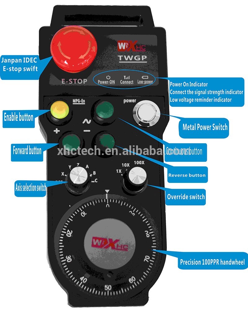 Cncフライス盤電子手動パルス発生器6軸ワイヤレス100ppr mpg-CNCコントローラ問屋・仕入れ・卸・卸売り